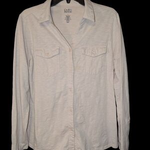 Croft & Barrow White Button-Up Shirt
